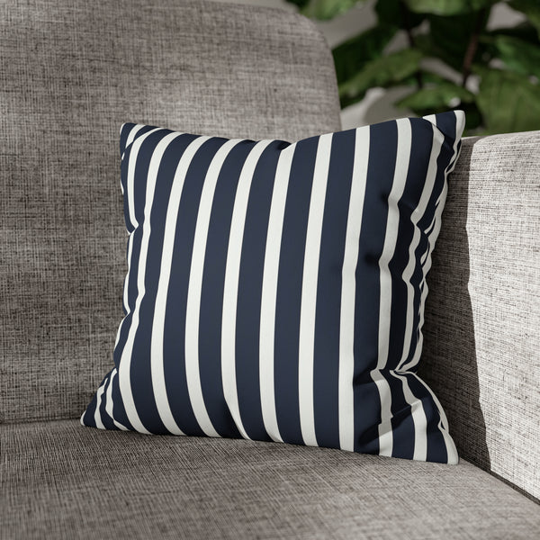 Blue Stripes Nautical Cushion Cover