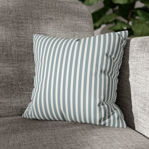 Blue Striped Cushion Cover